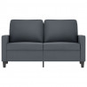 Sofa 2-osobowa, ciemnoszary, 120 cm, tapicerowana aksamitem