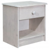 Szafka nocna, 41x30x42 cm, lite drewno sosnowe