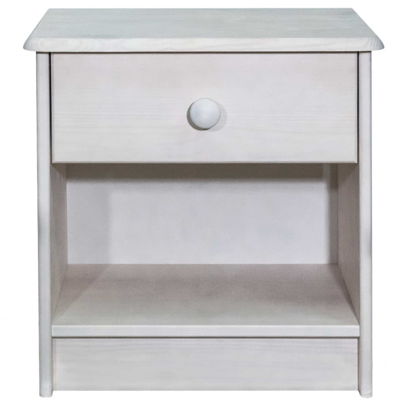 Szafka nocna, 41x30x42 cm, lite drewno sosnowe