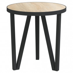 Stolik herbaciany, dąb sonoma, Ø35 cm, MDF