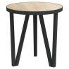 Stolik herbaciany, dąb sonoma, Ø35 cm, MDF