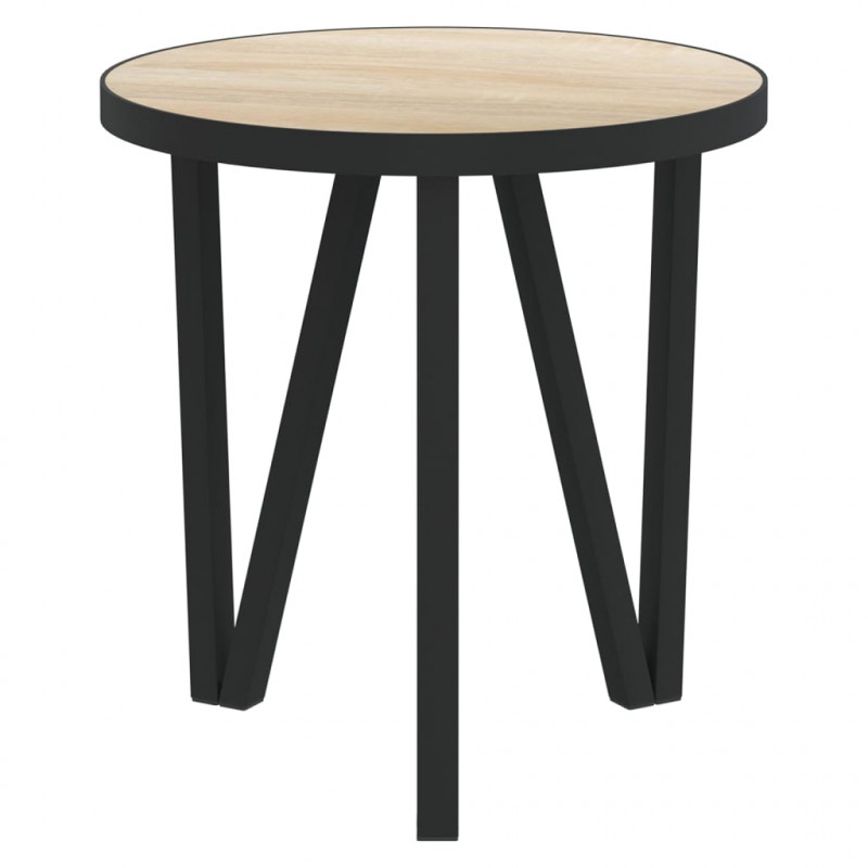Stolik herbaciany, dąb sonoma, Ø35 cm, MDF