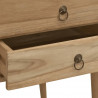 Biurko z 2 szufladami, 110x52x75 cm, lite drewno tekowe