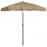 Parasol plażowy, taupe, 180x120 cm