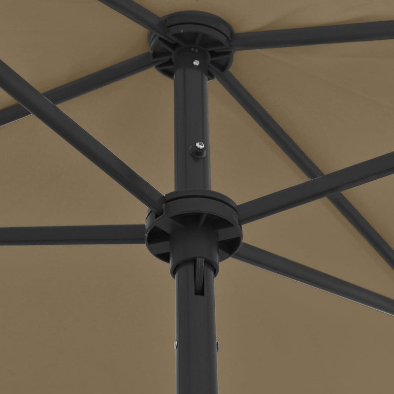Parasol plażowy, taupe, 180x120 cm