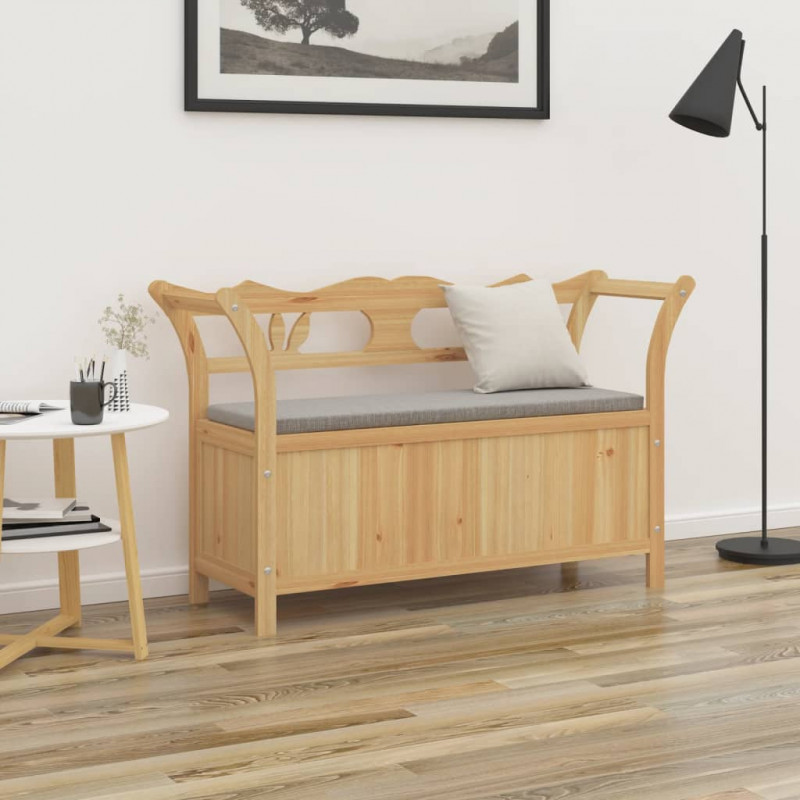 Ławka, 107x45x75,5 cm, lite drewno jodłowe