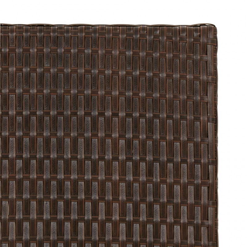 Składany stolik, brązowy, 45x35x32 cm, polirattan