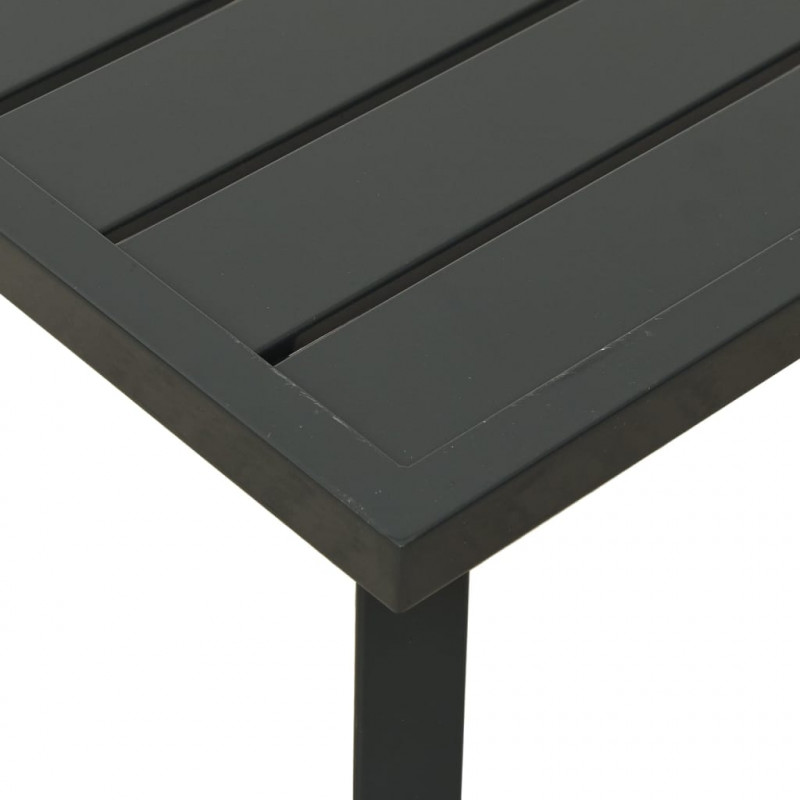 Ogrodowy stolik kawowy, antracytowy, 110x55x35 cm, stalowy