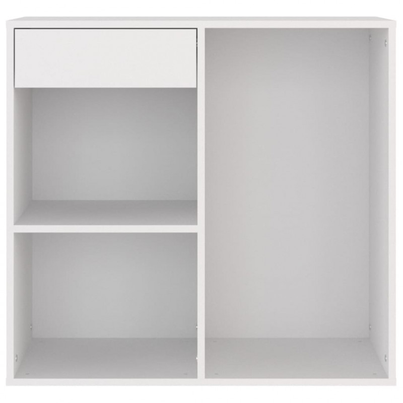 Szafka na kosmetyki, biała 80x40x75 cm, materiał drewnopochodny