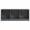Szafka pod telewizor, szara, 104x33x41 cm, lite drewno sosnowe