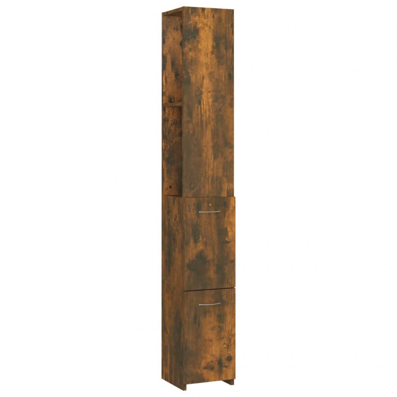 Szafka łazienkowa, przydymiony dąb, 25x26,5x170 cm