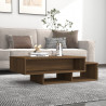 Stolik kawowy, brązowy dąb 105x55x32 cm materiał drewnopochodny