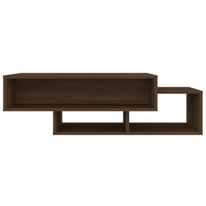 Stolik kawowy, brązowy dąb 105x55x32 cm materiał drewnopochodny