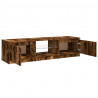 Szafka pod TV, z LED, przydymiony dąb, 140 x 40 x 35,5 cm