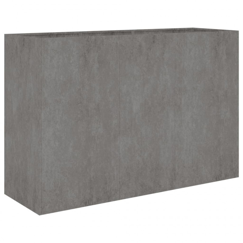 Podwyższona donica, 120x40x80 cm, stal kortenowska