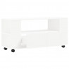 Szafka pod TV, biała, 102x34,5x43 cm, materiał drewnopochodny