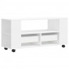 Szafka pod TV, biała, 102x34,5x43 cm, materiał drewnopochodny