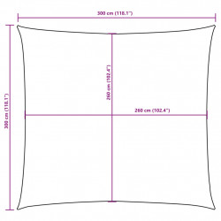 Kwadratowy żagiel ogrodowy, tkanina Oxford, 3x3 m, zielony