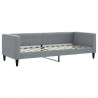 Sofa rozsuwana z materacami, jasnoszara, 80x200 cm, tkanina