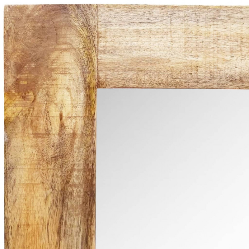 Lustro na ścianę w drewnianej oprawie, 120 x 60 cm