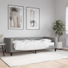 Sofa z materacem, jasnoszara, 90x190 cm, tkanina