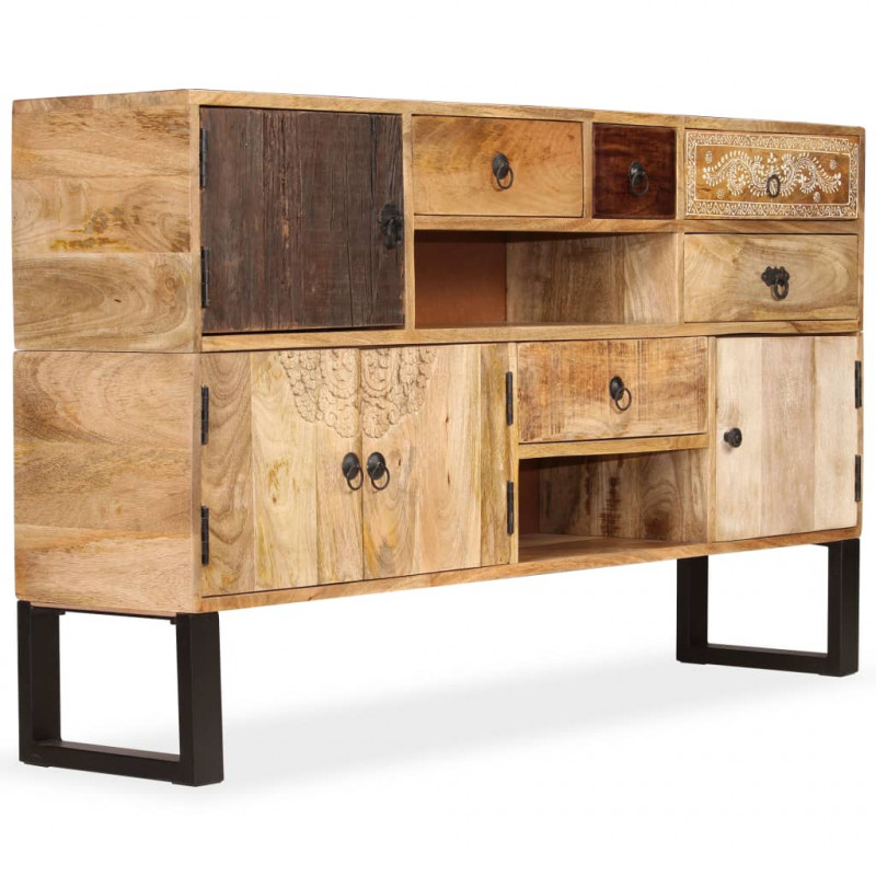 Szafka z litego drewna mango, 140x30x80 cm