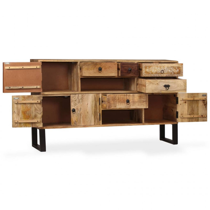 Szafka z litego drewna mango, 140x30x80 cm