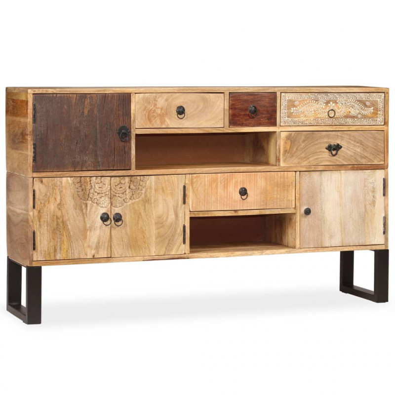 Szafka z litego drewna mango, 140x30x80 cm
