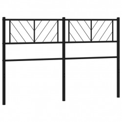 Metalowe wezgłowie, czarne, 120 cm