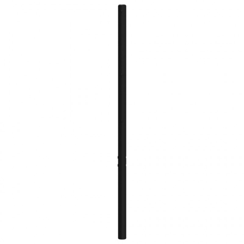 Metalowe wezgłowie, czarne, 120 cm
