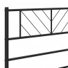 Metalowe wezgłowie, czarne, 120 cm