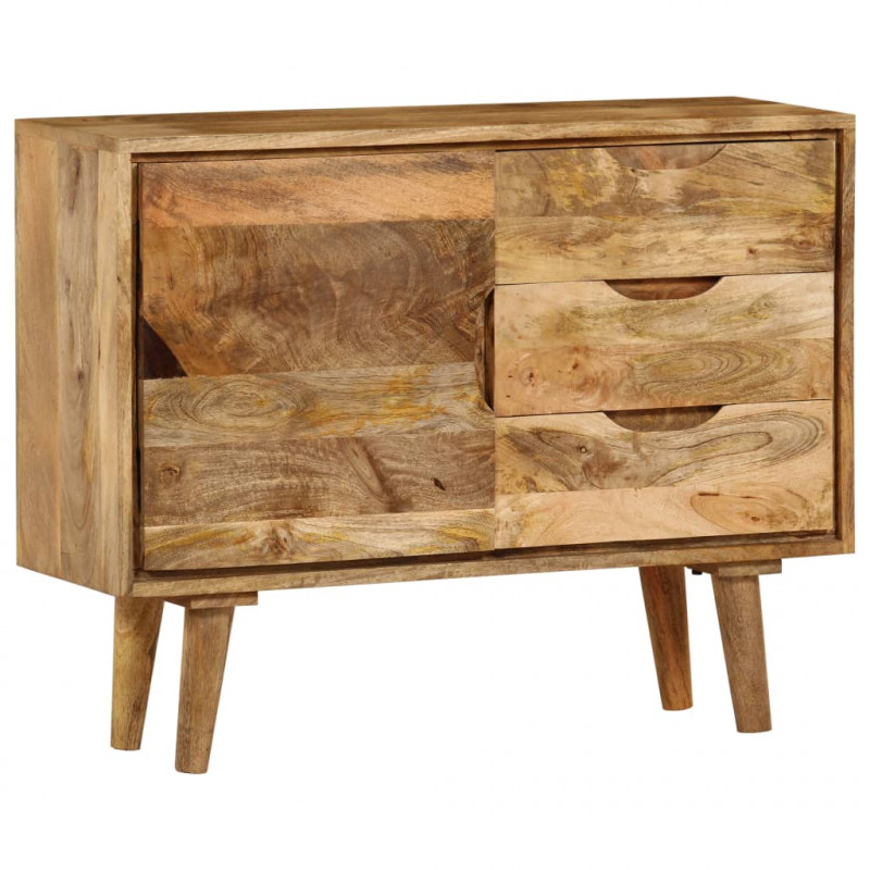 Szafka z litego drewna mango, 90 x 30 x 69 cm