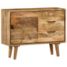 Szafka z litego drewna mango, 90 x 30 x 69 cm