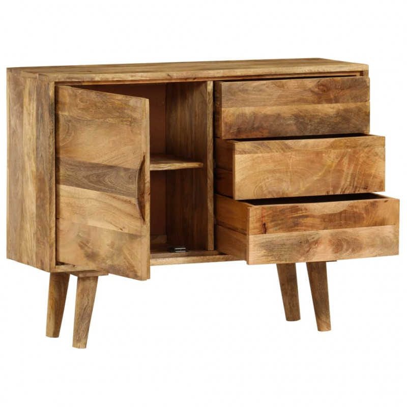 Szafka z litego drewna mango, 90 x 30 x 69 cm