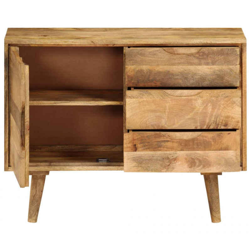 Szafka z litego drewna mango, 90 x 30 x 69 cm