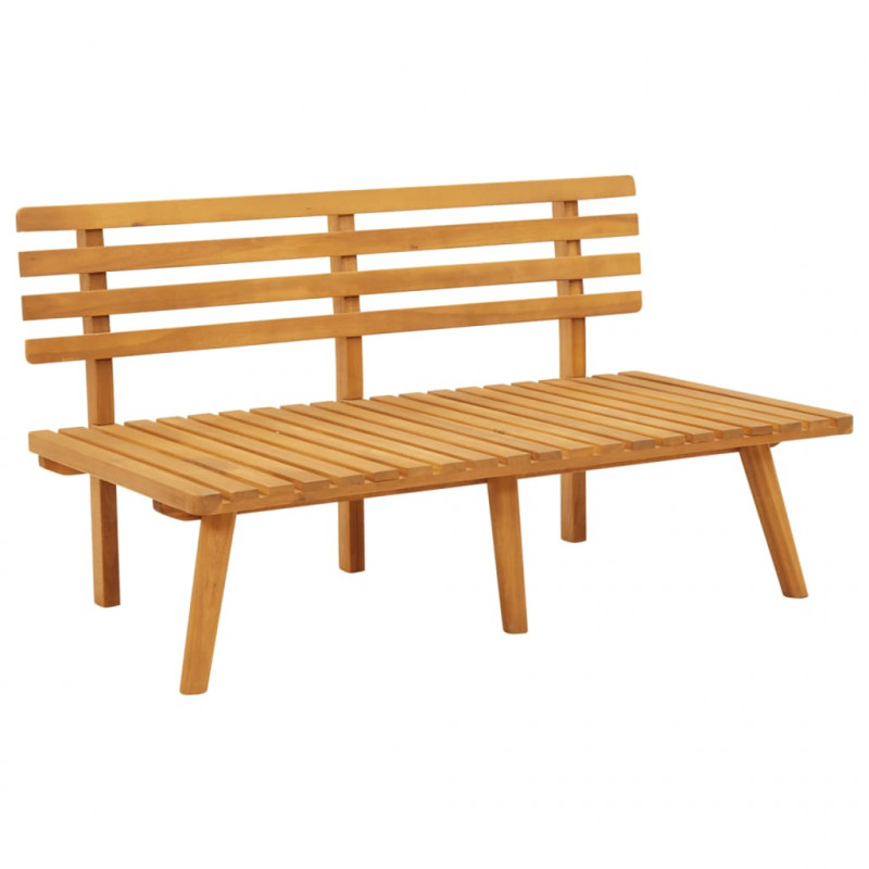 Ławka ogrodowa z poduszkami, 115 cm, lite drewno akacjowe