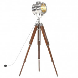 Lampa podłogowa na trójnogu, lite drewno mango, 165 cm