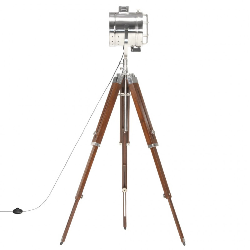 Lampa podłogowa na trójnogu, lite drewno mango, 165 cm