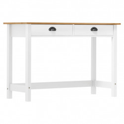 Stolik konsolowy Hill, 2 szuflady, 110x45x74 cm, lita sosna