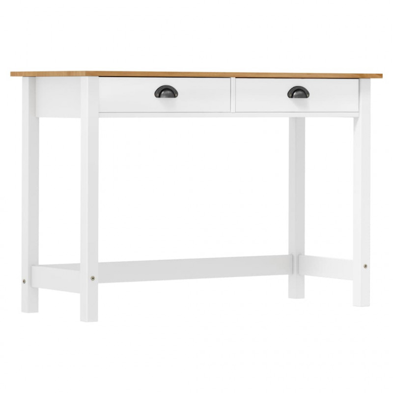 Stolik konsolowy Hill, 2 szuflady, 110x45x74 cm, lita sosna