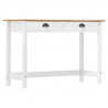 Stolik konsolowy Hill, 2 szuflady, 110x45x74 cm, lita sosna