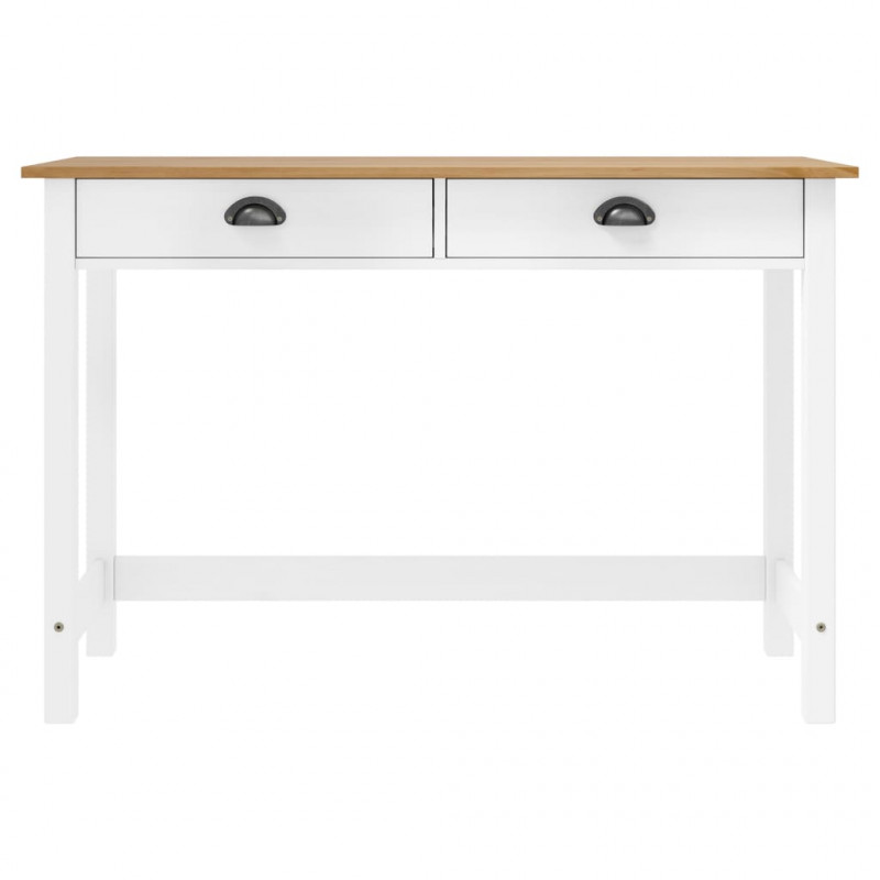 Stolik konsolowy Hill, 2 szuflady, 110x45x74 cm, lita sosna
