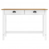 Stolik konsolowy Hill, 2 szuflady, 110x45x74 cm, lita sosna