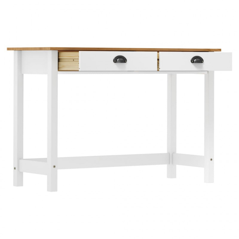 Stolik konsolowy Hill, 2 szuflady, 110x45x74 cm, lita sosna