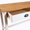 Stolik konsolowy Hill, 2 szuflady, 110x45x74 cm, lita sosna