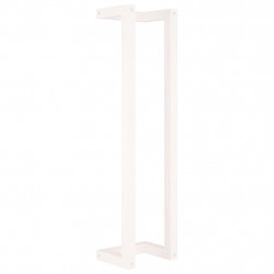 Wieszak na ręczniki, biały, 23x18x90cm, lite drewno sosnowe