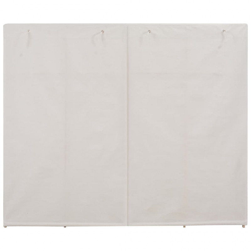 Szafa, biała, 200x40x170 cm, materiałowa