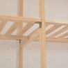 Szafa, biała, 200x40x170 cm, materiałowa
