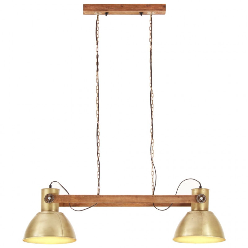 Industrialna lampa wisząca, 25 W, mosiężna, 109 cm, E27