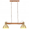 Industrialna lampa wisząca, 25 W, mosiężna, 109 cm, E27